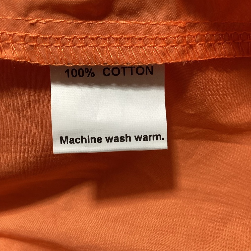 SNDYS Poplin Tie Detail Orange Spaghetti Strap Mini Dress - Picture 7 of 14